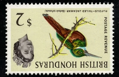 Honduras Británica 1962 SG #212w - marca de agua invertida de $2, como nueva izquierda; CV £110,00 Foto 1 de 2