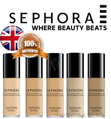 Sephora Collection 10HR WEAR PERFECTION FOUNDATION 15 colours GENUINE - Image 1 of 4