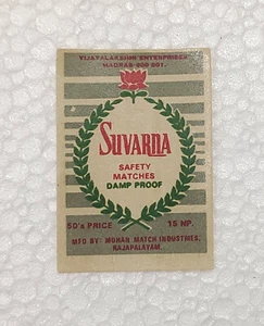 Vintage Original Suvarna Safety Matches Damp Proof Mohan Match Lables Collection - Picture 1 of 4
