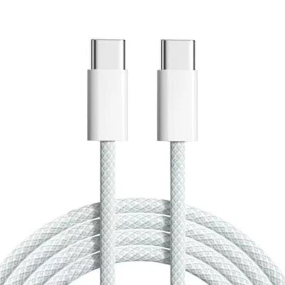 5PACK 60W USB-C to USB-C Cable Fast Charge Cord For iPhone15/16/Plus/ProMax/iPad - Image 1 of 4