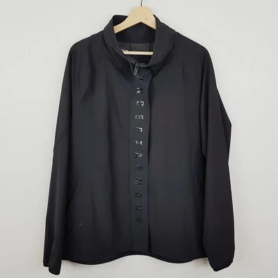 [ UNDER ARMOUR ] Womens Black Recover Woven Rush Jacket  | Size XXL or AU 18 - Image 1 of 4