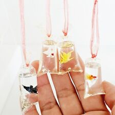 Miniatures Gold Fish bag Dollhouse Fairy Garden Decor Handmade Gifts Set 4 Pcs