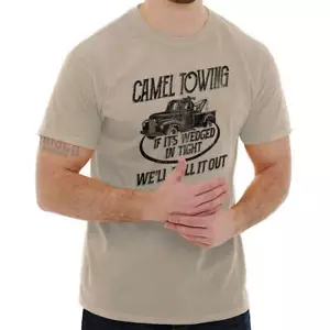 Camel Towing Services Funny Sarcastic Rude Mens Casual Crewneck T Shirts Tees - Picture 1 of 10