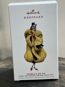 Hallmark Limited Edition Ornament Disney 101 Dalmatiner Cruella De Vil 2019 Neu in OVP - Bild 1 von 2