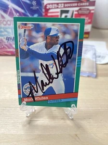 1991 Donruss #607 Mark Whiten NM-MT Blue Jays Signature - Picture 1 of 2