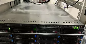Supermicro 1U Server 2x Intel Xeon x5660 2.8Ghz 64GB Ram 2x 2TB in RAID1 2 PSU - Picture 1 of 15
