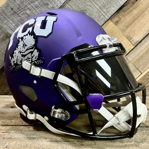 TCU HORNED FROGS NCAA Riddell Speed Full Size Authentic GAMEDAY Football Helmet Cover