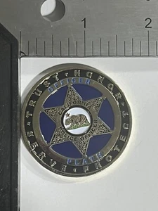 California Police Officer Plath Challenge Coin Matthew 5:9 - Picture 1 of 4