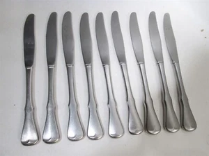 Vtg Oneida Community Stainless Patrick Henry 9 Dinner Knives - Free Shipping - Picture 1 of 2