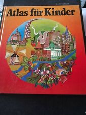 «Atlas für Kinder» von 1974 schönes antikes Kinderbuch alt gebunden