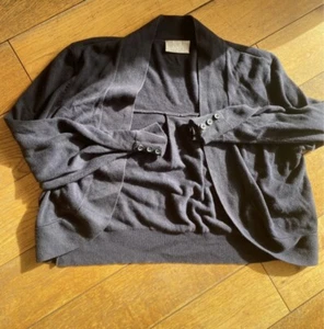 Wallis Navy Bolero Cardigan Size Medium - Picture 1 of 3