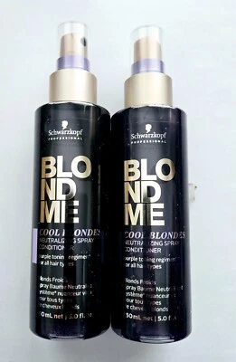 Schwarzkopf BlondMe Cool Blondes Neutralizing Spray Conditioner 2 x 5.0 oz - Image 1 of 2