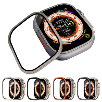MARKENLOS Vetro protettivo per Apple Watch Ultra 2 / Ultra 49 mm alluminio pellicola blindata vetro temperato