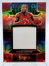 2022-2023 Panini Select Throwback Memorabilia Kawhi Leonard Silver Prizm- Patch