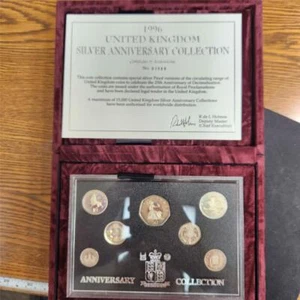 UK Great Britan 1996 Silver Anniversary Proof 7-Coin Collection - Picture 1 of 1