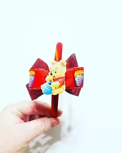 Fiocchi per capelli fatti a mano - Disney - Winnie the Pooh - Pooh - Cerchietto #3 - Foto 1 di 1