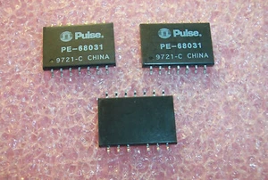 QTY (25) PE68031T PULSE LOW PROFILE SMD 10BASE-T INTERFACE MODULE NOS 1 RÖHRE - Bild 1 von 2