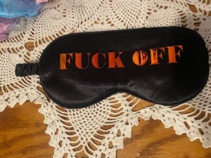 Humorous #UCK OFF  Sleeping Blindfold Eye Mask - Picture 1 of 1