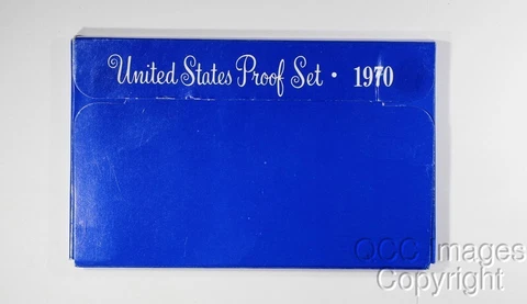 1970 San Francisco Proof Set / OGP Packaging / Nice Box, No Stickers or Writing Cover