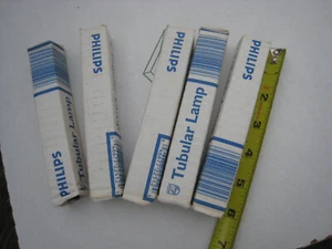 5 yes 5 PHILIPS TUBULAR LAMP 120V 20T6-1/2DC/IF - Picture 1 of 6