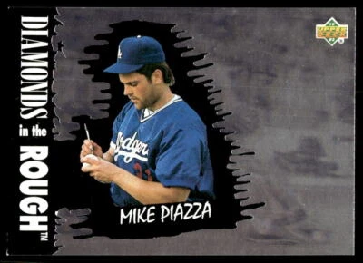 1993 Upper Deck Diamond Gallery #34 Mike Piazza Dodgers EX-EXMINT+ - Image 1 of 2