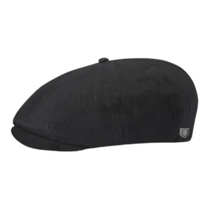 Brixton Brood Cap - Black Herringbone Twill - Afbeelding 1 van 10