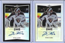 2015/16 Leaf Metal Ryan Kubic WHL Vancouver Giants Silver Prismatic Auto RC