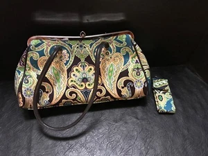 NINE WEST WOMENS TAPESTREY PURSE/CLUTCH BAG WITH KEY HOLDER - Picture 1 of 5