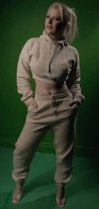 missy empire tracksuit Beige Size 10 - Picture 1 of 3