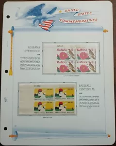U.S COMMEMORATIVES - 1969 - 2 BLOCKS OF 4 STAMPS - MH & MNH - #244 - Picture 1 of 1