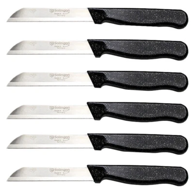 SOLINGEN Messer Allzweckmesser Schwarz Flitter Obstmesser Schälmesser S.Scharf  - Bild 1 von 3