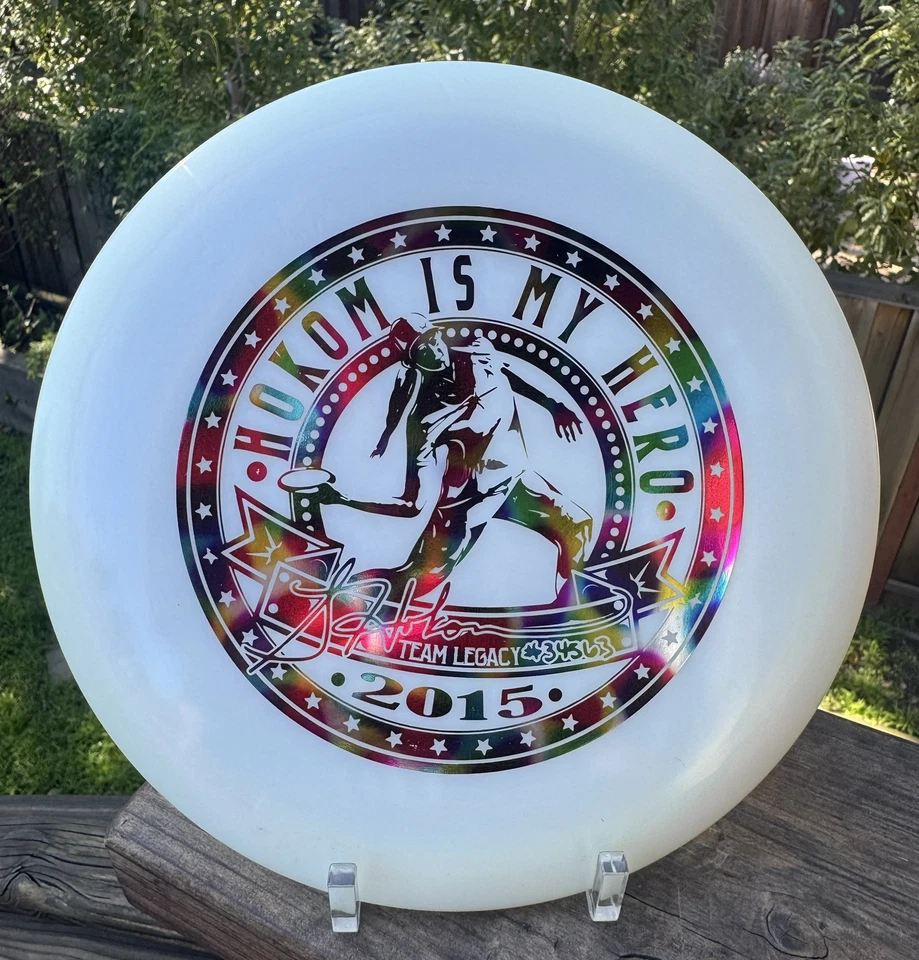 Legacy Discs Phenom 174g Pearly Pinnacle Hokom Is My Hero 2015 Disc Golf - Image 1 of 4