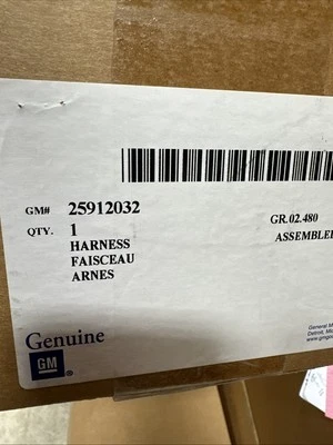 Arnés GM 25912032 ASM, cableado del chasis 2008 Cadillac y GMC NOS Foto 1 de 4