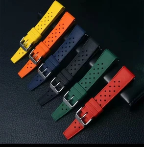 FKM Uhrenarmband im Tropical-Stil - 20 mm / 22 mm - Bild 1 von 13