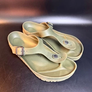 Birkenstock Gizeh Olivgrün EVA Sandalen Zehentrenner Gr. 37 - Bild 1 von 6
