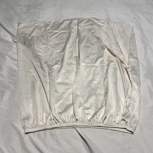 Vassarette weiß Nylon halber Slip Seitenschlitz 24 Zoll - Größe XL - Style 11-122 Vintage - Bild 1 von 5