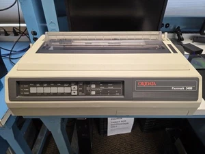 OKI OKIDATA PACEMARK 3410 9-PIN DOT MATRIX MONOCHROME PRINTER - WORKS READ DESC - Picture 1 of 9