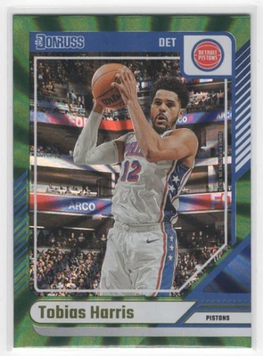#161 Tobias Harris 2024-25 Donruss Holo láser verde pistones Detroit Foto 1 de 2