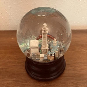 Saks Fifth Avenue Austin TX Musical Snow Globe Plays Deep in the Heart of Texas - Picture 1 of 7
