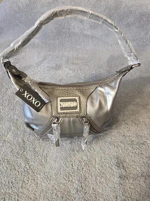 XOXO Shoulder Bag Purse Womens Gunmetal Diversion Snake Embossed NWT 54199 - Image 1 of 4