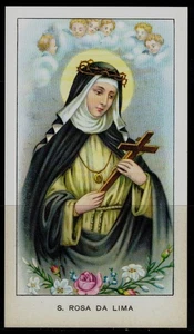 SANTINO (HOLY CARD) S. Rosa da Lima ediz. EGIM n° 16 - Picture 1 of 1