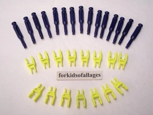 30 Knex Transition Pieces Standard to Micro Rod Connector Adapters Joiners 15ea - Picture 1 of 2