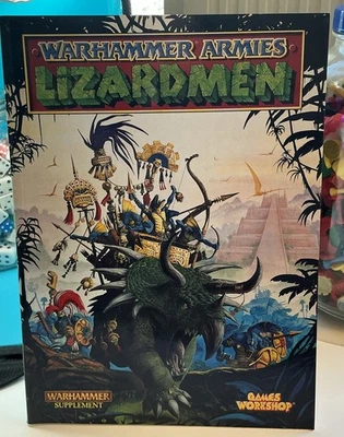 LIZARDMEN WARHAMMER ARMIES SUPPLEMENT BOOK GAMES WORKSHOP ARMY BOOK 1997 - Image 1 of 4