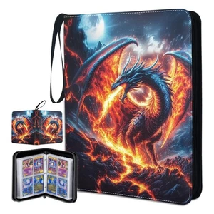 Carpeta para Tarjetas 4 Bolsillos, Carpeta para Tarjetas Coleccionables 400 Tarjetas, Doble Cara Coll... - Imagen 1 de 7