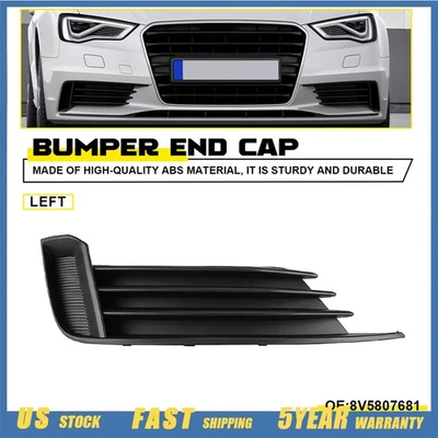 Left Driver Side Front Fog Light Lamp Grille Cover Trim For AUDI S3 A3 2013-17 H - Image 1 of 4