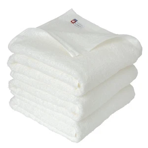 Imabari Set Asciugamano Bagno 3 Strati Sottile Asciugatura Rapida Ingombrante 65x120cm100% Cotone BIANCO - Foto 1 di 9