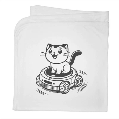 Manta/chal bebé algodón 'Robot Vacuum Cat' (BY00040508) Foto 1 de 2