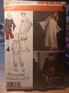 Gothic Arkivestry Costume Misses size 6-12 Simplicity 2777 Sewing Pattern * - Picture 1 of 2
