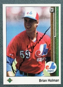 Montreal Expos star Brian Holman autographed / signed 1989 Upper Deck card - - Picture 1 of 1