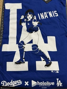 🔥Dodgers x Hololive Ninomae Ina’nis T-Shirt (L) – Exclusive 2025 Collab – NEW - Picture 1 of 2